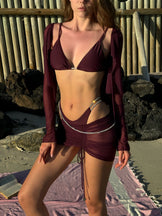 СПІДНИЦЯ LUNA BURGUNDY