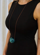 ПРИКРАСА КУЛЯ З ГУТНОГО СКЛА COSMIC GREEN