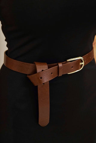 ШКІРЯНИЙ ПАСОК КОРИЧНЕВИЙ - якісний аксесуар LUCKYREEF