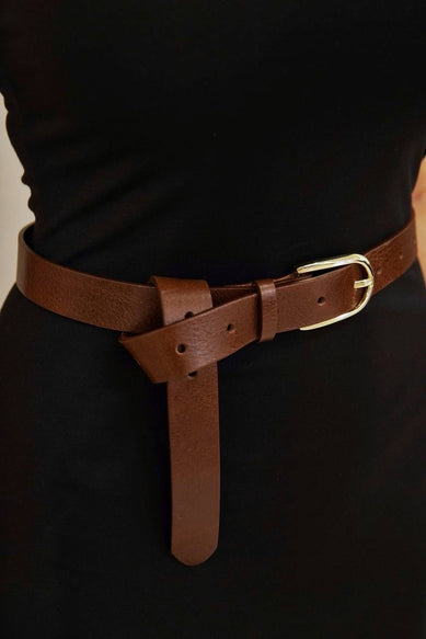 ШКІРЯНИЙ ПАСОК КОРИЧНЕВИЙ - якісний аксесуар LUCKYREEF