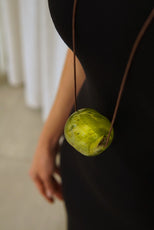 ПРИКРАСА КУЛЯ З ГУТНОГО СКЛА COSMIC YELLOW