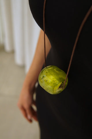 ПРИКРАСА КУЛЯ З ГУТНОГО СКЛА COSMIC YELLOW