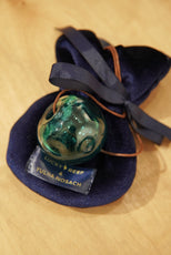 ПРИКРАСА КУЛЯ З ГУТНОГО СКЛА COSMIC GREEN