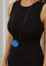 ПРИКРАСА КУЛЯ З ГУТНОГО СКЛА BLUE