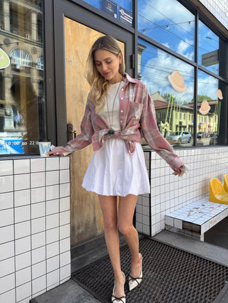 СОРОЧКА З МАНЖЕТАМИ PEACH