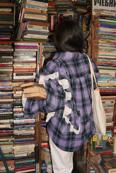 СОРОЧКА - ТРАНСФОРМЕР З ВОЛАНОМ АМЕТИСТ