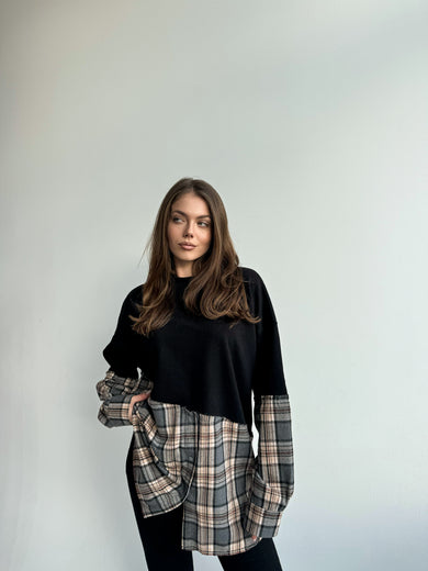 СВІТШОТ АСИМЕТРИЧНОГО КРОЮ MANHATTAN