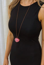 ПРИКРАСА КУЛЯ З ГУТНОГО СКЛА PINK