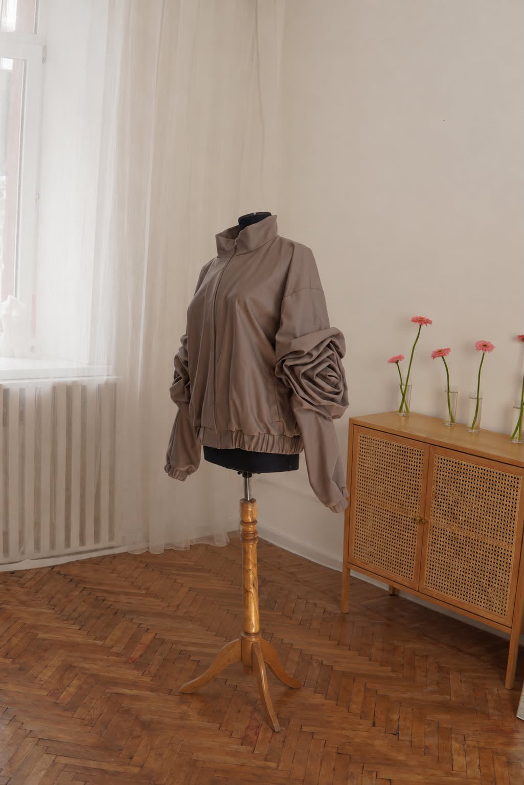 БОМБЕР PEARL З ЕКОШКІРИ
