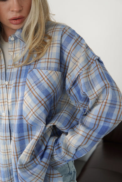 Сорочка з необробленим краєм - Milan