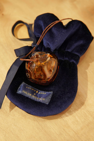 ПРИКРАСА КУЛЯ З ГУТНОГО СКЛА BROWNIE