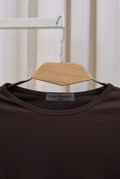 ЛОНГСЛІВ SKIN У ШОКОЛАДНОМУ КОЛЬОРІ