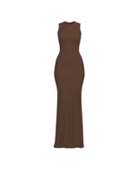 ТРИКОТАЖНА СУКНЯ SKIN ШОКОЛАДНА