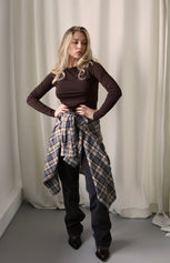 ЛОНГСЛІВ SKIN У ШОКОЛАДНОМУ КОЛЬОРІ