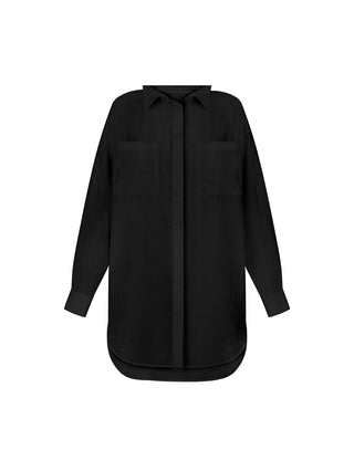 СОРОЧКА OVERSIZED BLACK