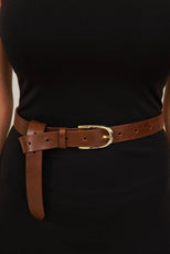 ШКІРЯНИЙ ПАСОК КОРИЧНЕВИЙ - якісний аксесуар LUCKYREEF