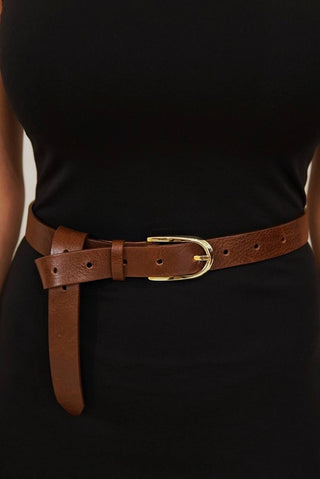 ШКІРЯНИЙ ПАСОК КОРИЧНЕВИЙ - якісний аксесуар LUCKYREEF