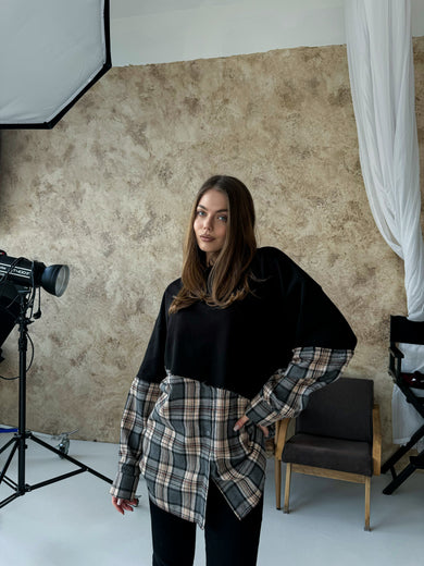 СВІТШОТ АСИМЕТРИЧНОГО КРОЮ MANHATTAN