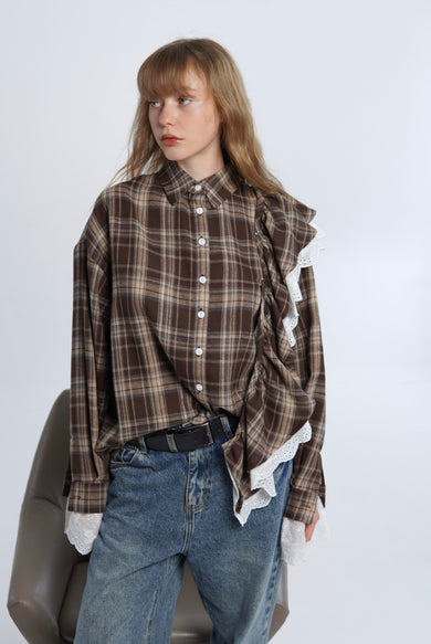 СОРОЧКА - ТРАНСФОРМЕР З ВОЛАНОМ OXFORD