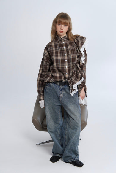 СОРОЧКА - ТРАНСФОРМЕР З ВОЛАНОМ OXFORD