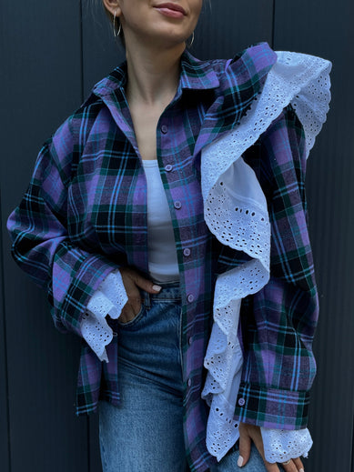 СОРОЧКА - ТРАНСФОРМЕР З ВОЛАНОМ АМЕТИСТ